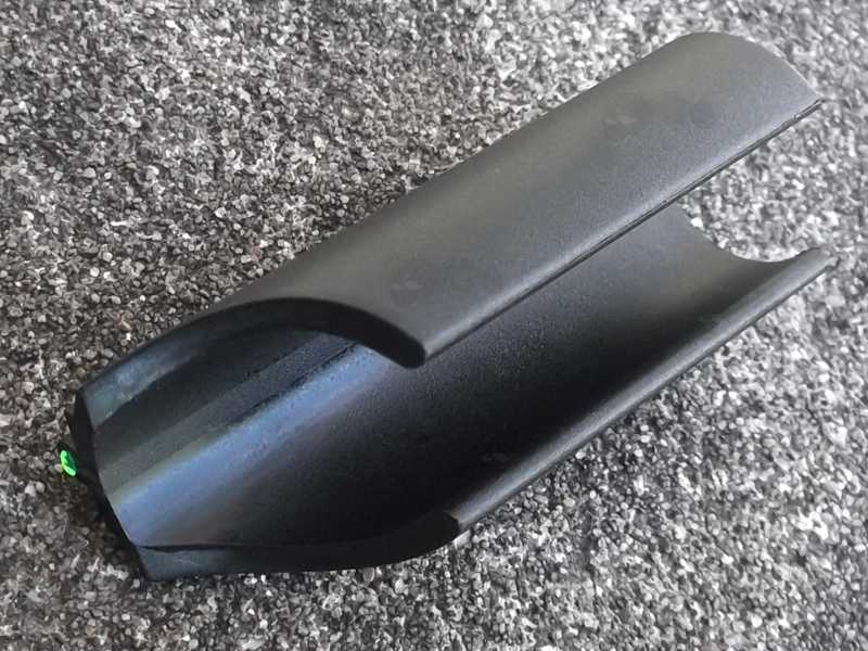 Inner View of The Plain Shotgun Barrel Fiber Optic Sight with Green Fibre