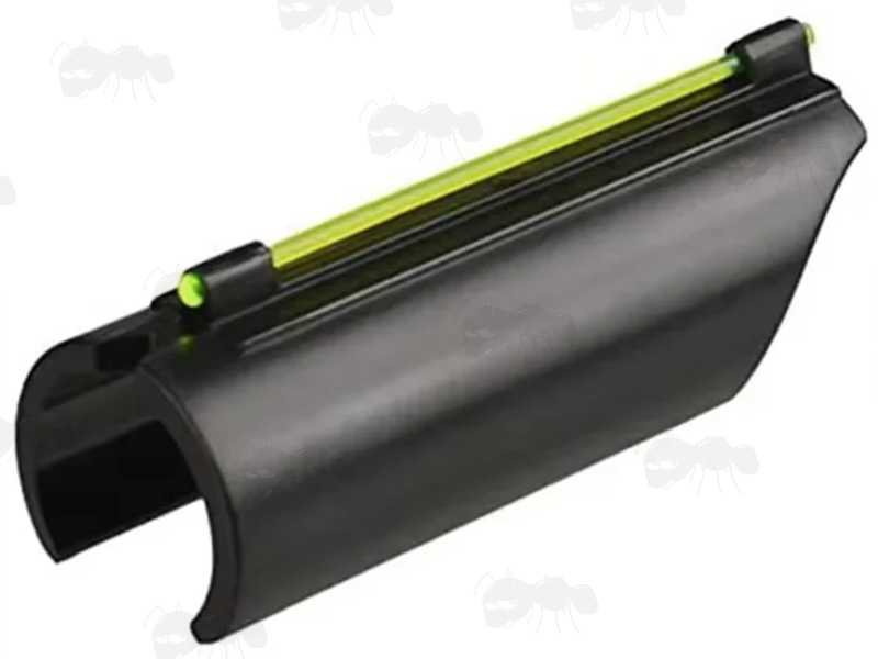 Plain Shotgun Barrel Fibre Optic Sight with Long Green Fiber