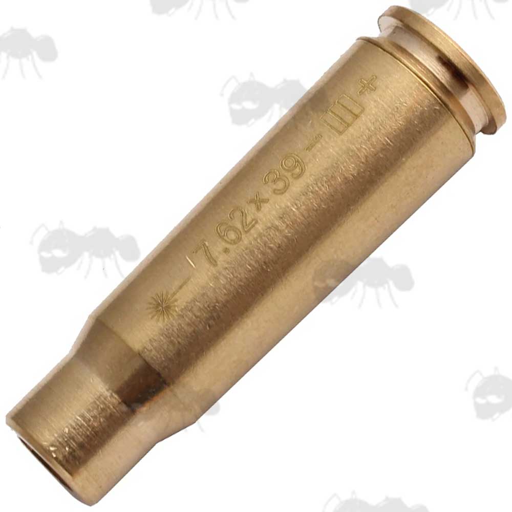 Brass 7.62x39mm Calibre Rifle Cartridge Style Laser Bore Sighter