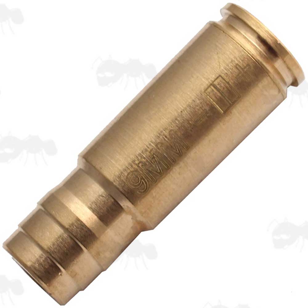 Brass 9mm Calibre Pistol Cartridge Style Laser Bore Sighter