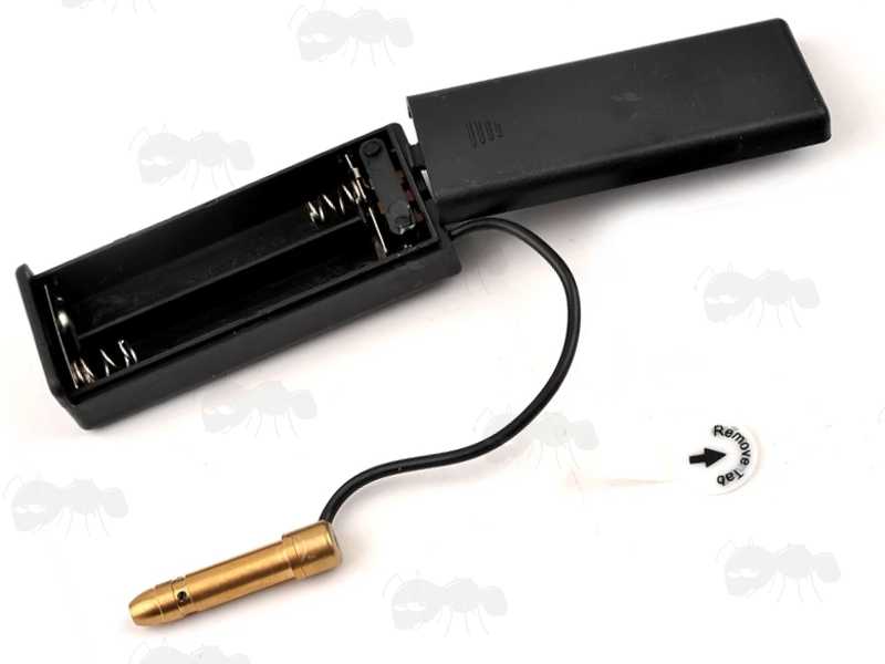 .22 Brass Laser Cartridge Chamber Fitting Laser Boresighter with Open Compartment Battery Box