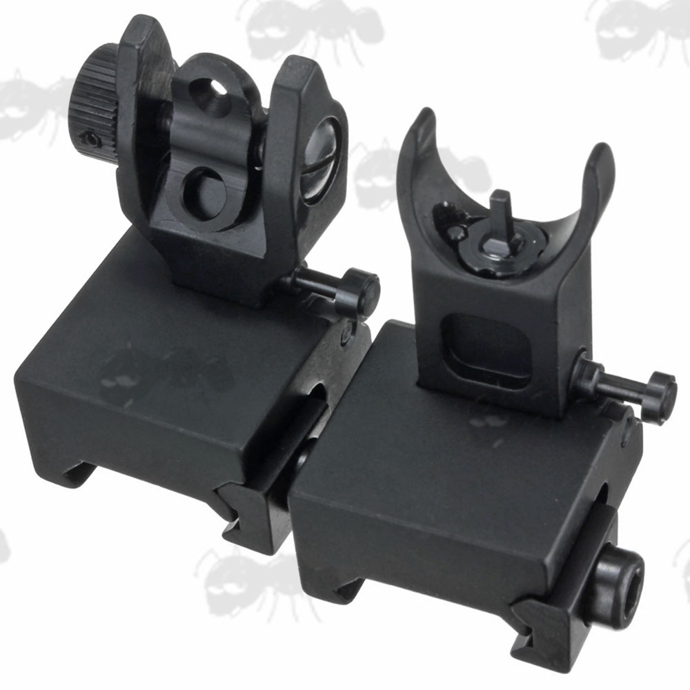 Front and Read Compact Design Folding Iron Sights