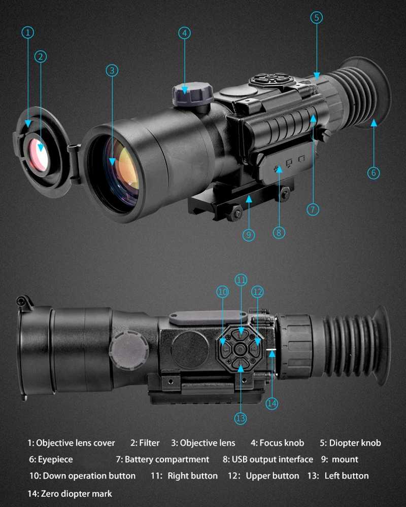 Guide of The Fourteen Key Features of The Digital Night Vision Rifle Scope, with Picatinny Rail Base Mount