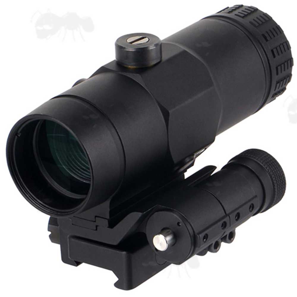 Flip To The Side Weaver / Picatinny Rail Fitting Dot Sight Magnifier with x3 Magnification