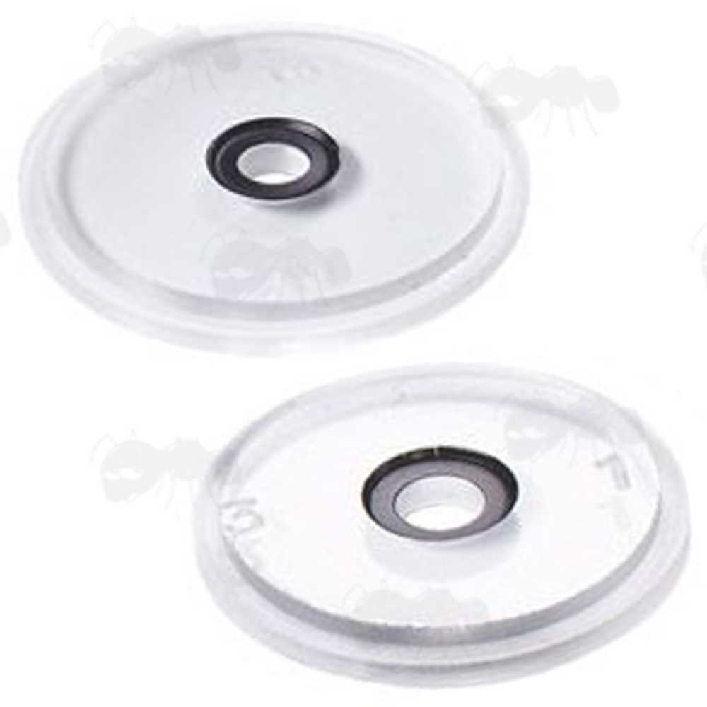 Gehmann Front Diopter Target Sight 18mm and 22mm Diameter Inner Fitting Thread Clear Plastic Element with Black Circle Centre