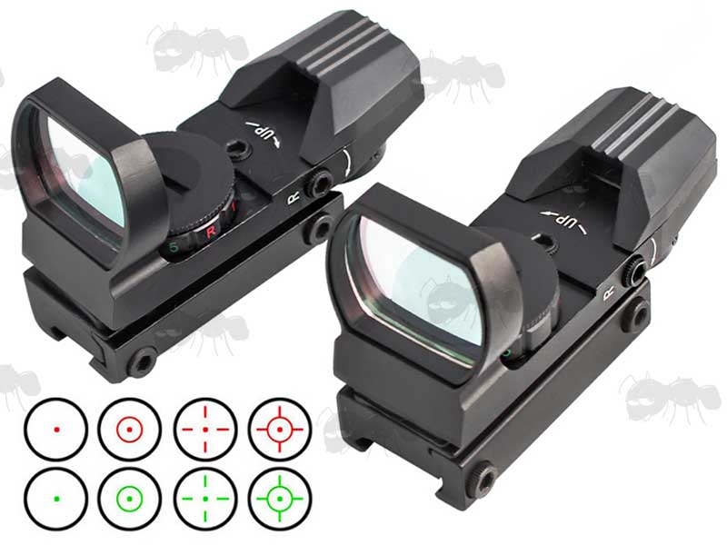 Two AnTac Holographic Gun Sights for Dovetail and Weaver / Picatinny Rails