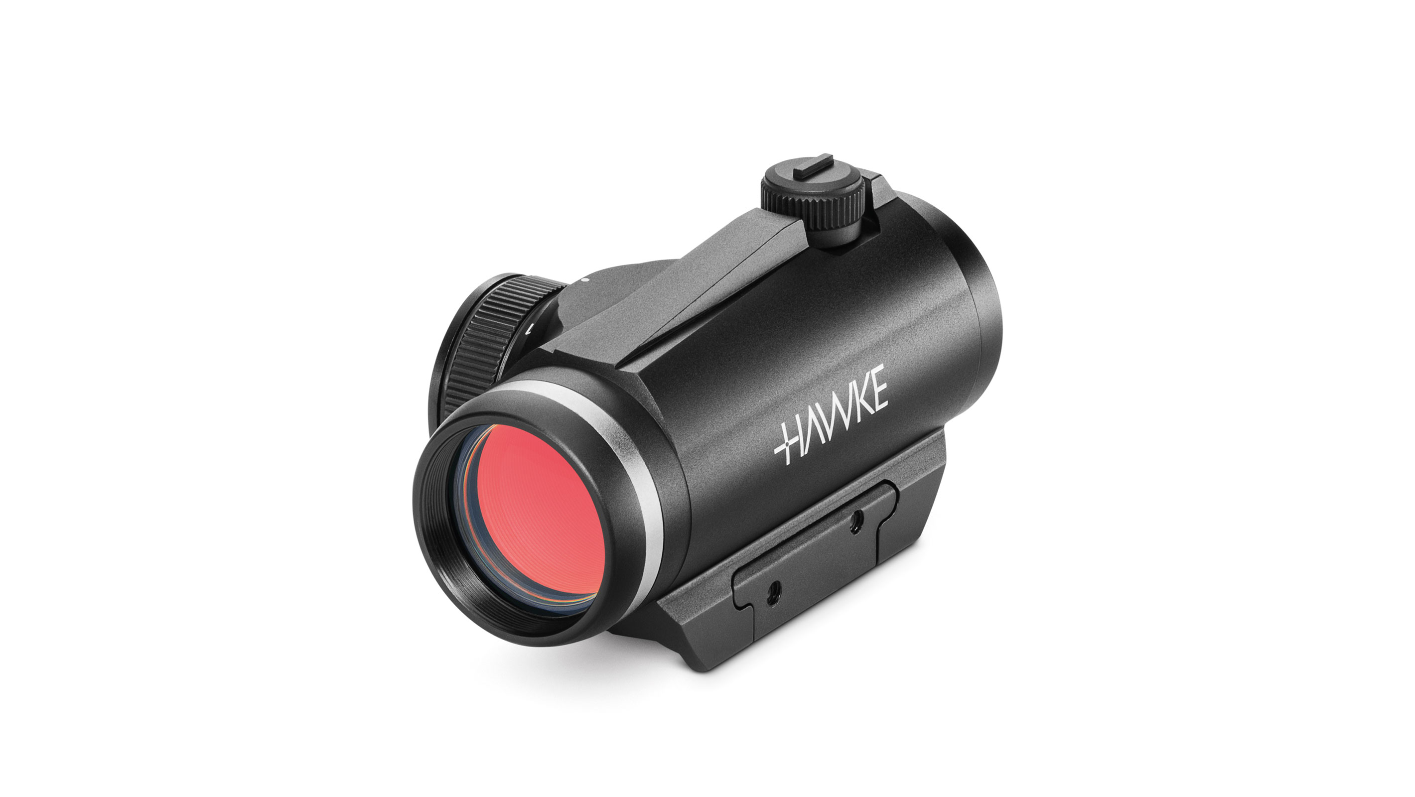 Objective End View of The Hawke Vantage Red Dot 1x25 With Integrated Weaver Mounts