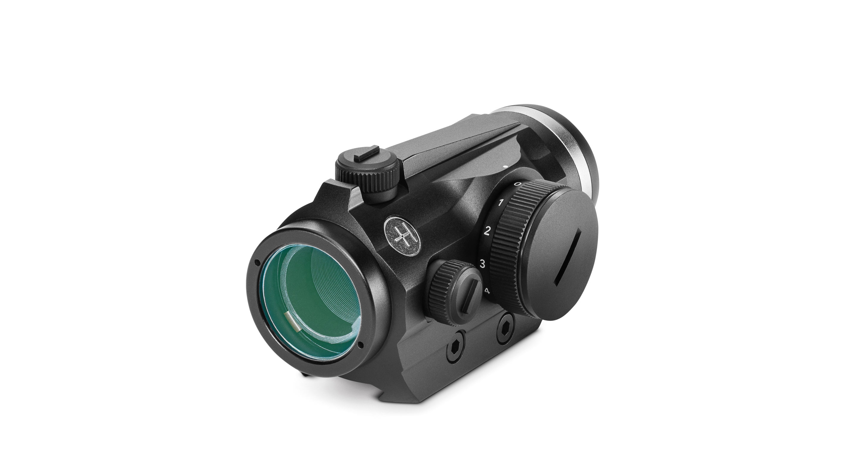 Ocular End View of The Hawke Vantage Red Dot 1x25 With Integrated Weaver Mounts
