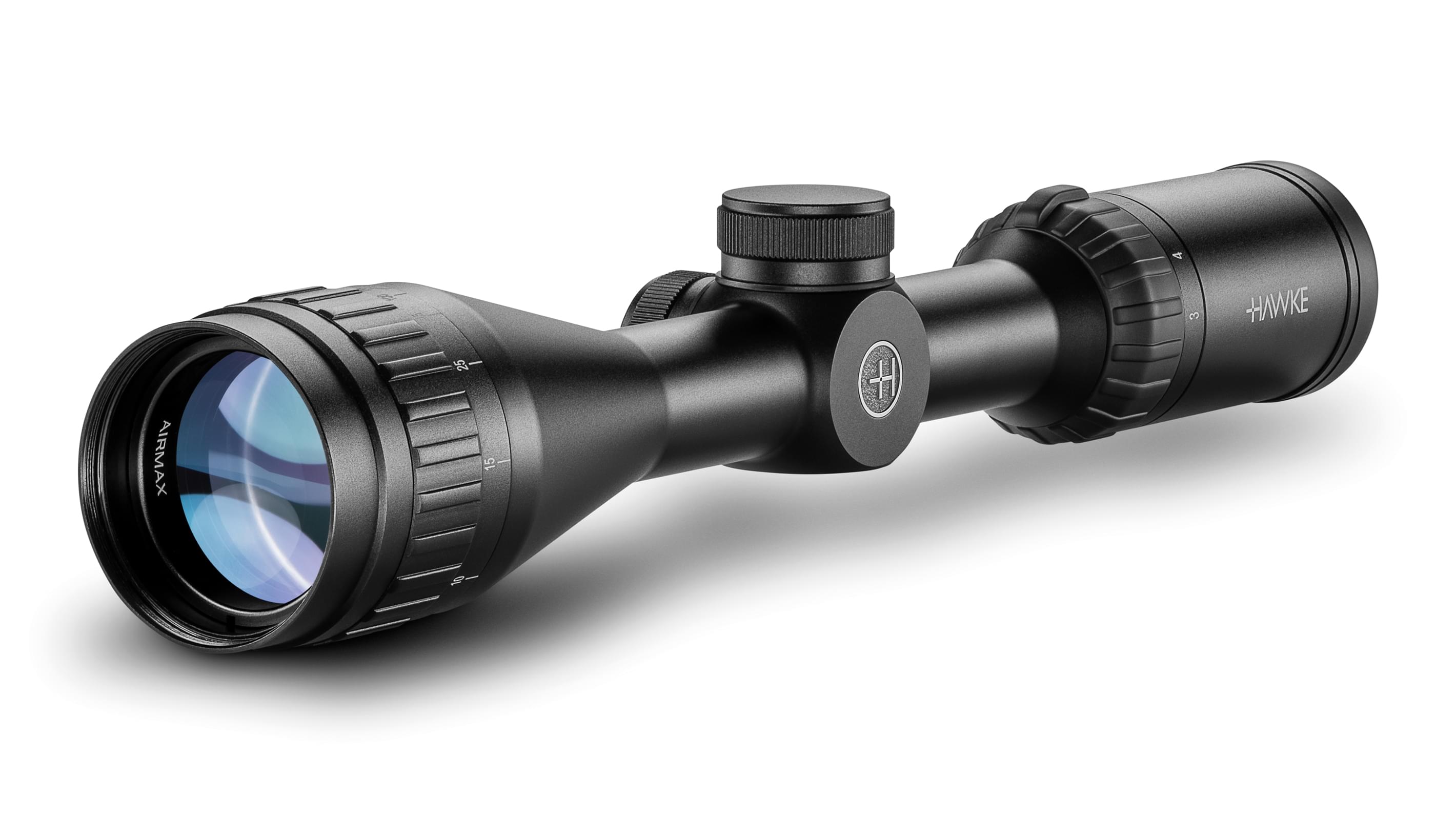 Objective End View Of The Hawke Airmax 3-9x40 AO AMX Air Rifle Scope