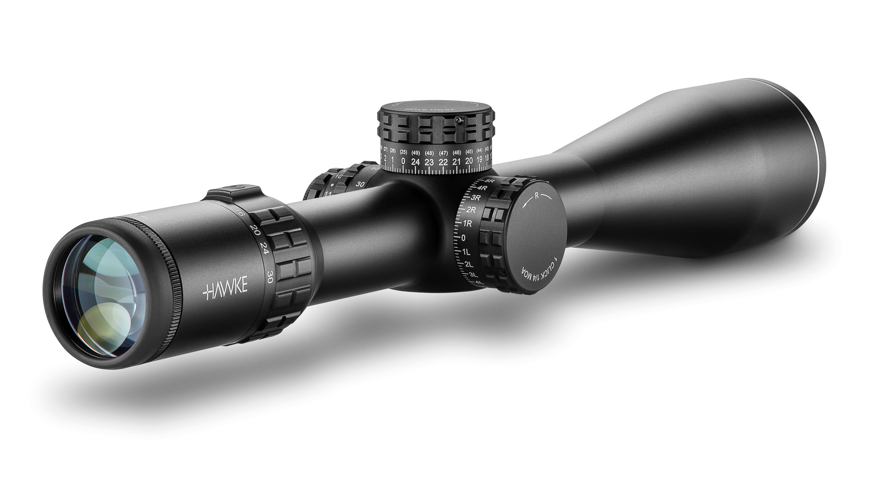 Ocular End View Of The Hawke Frontier 34 FFP 5-30x56 MOA Pro Ext Rifle Scope