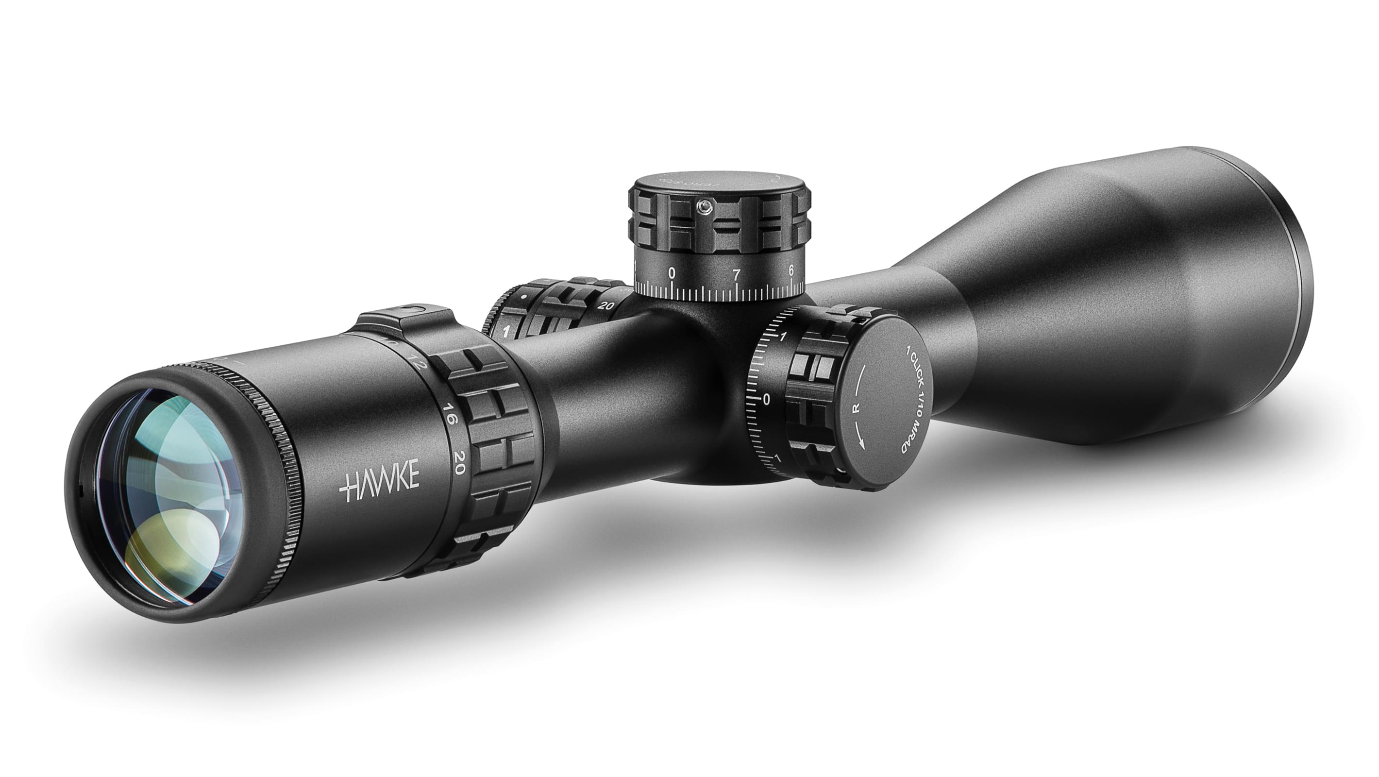 Ocular End View Of The Hawke Frontier 30 FFP 4-20x50 Mil Pro Rifle Scope