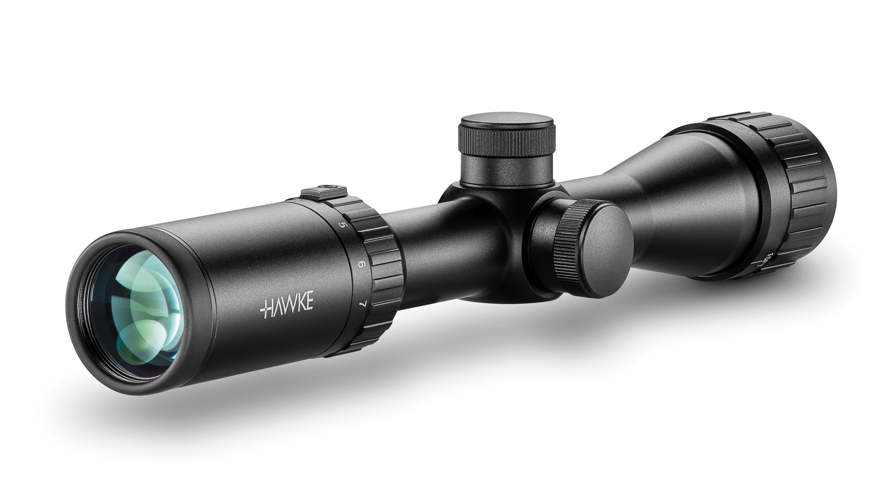 Ocular End View Of The Hawke Vantage 2-7x32 AO Mil Dot Rifle Scope