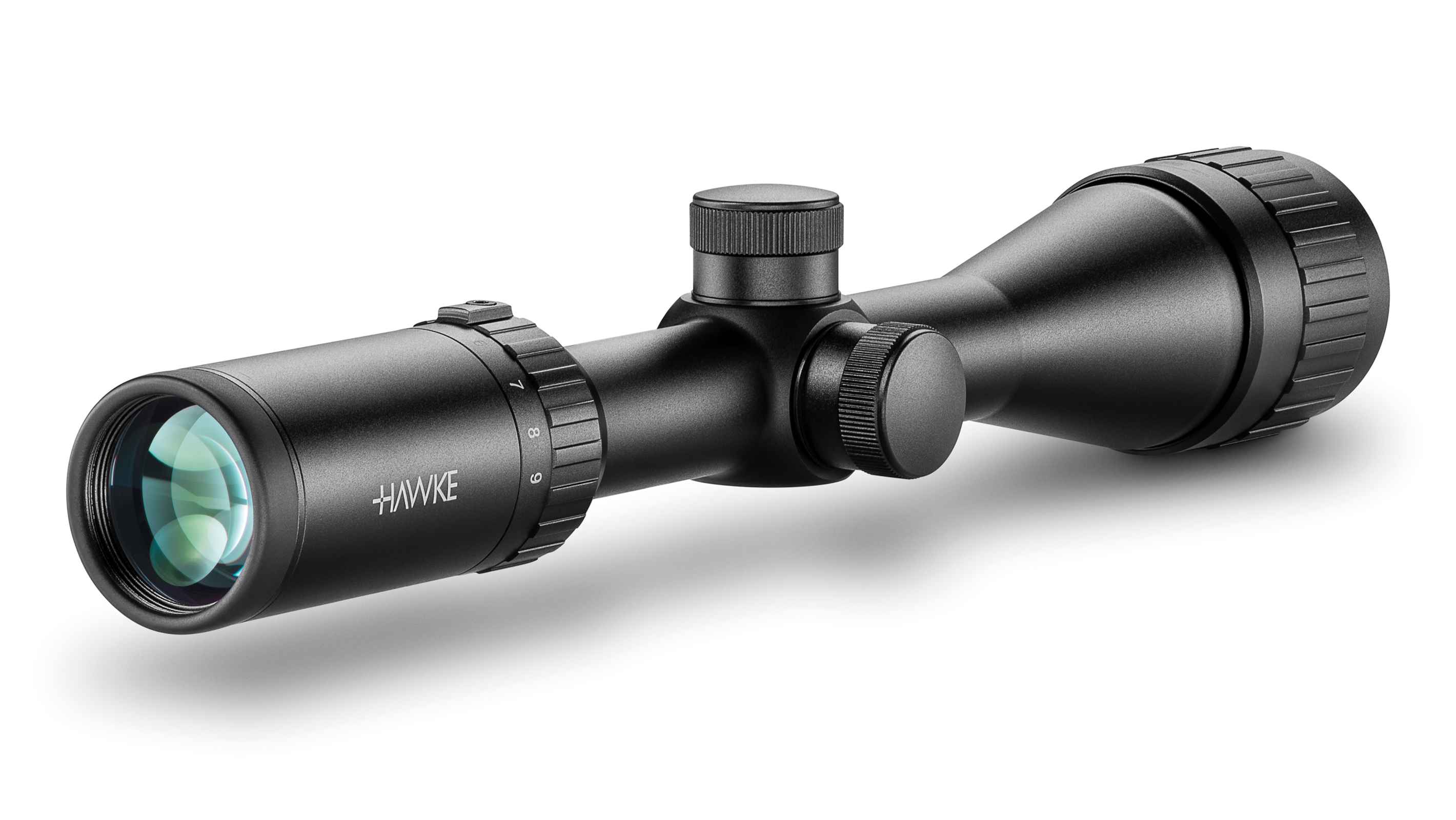 Ocular End View Of The Hawke Vantage 3-9x40 AO Mil Dot Rifle Scope