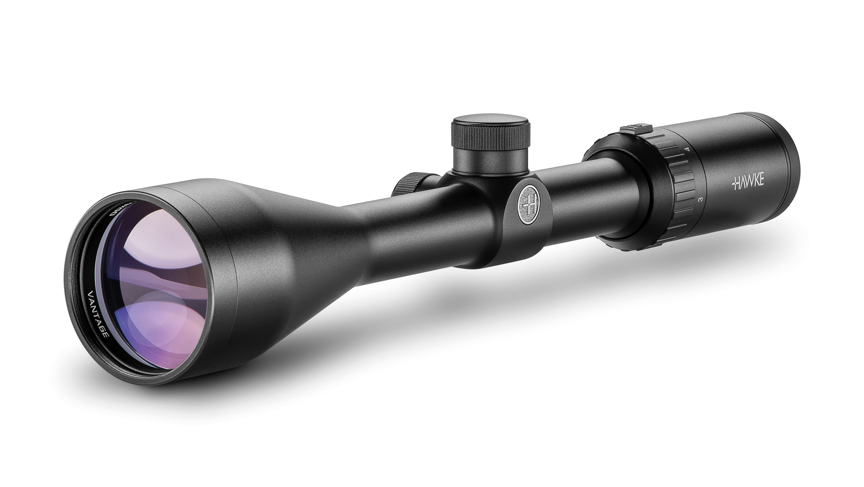Objective End View Of The Hawke Vantage 3-9x50 Mil Dot Rifle Scope