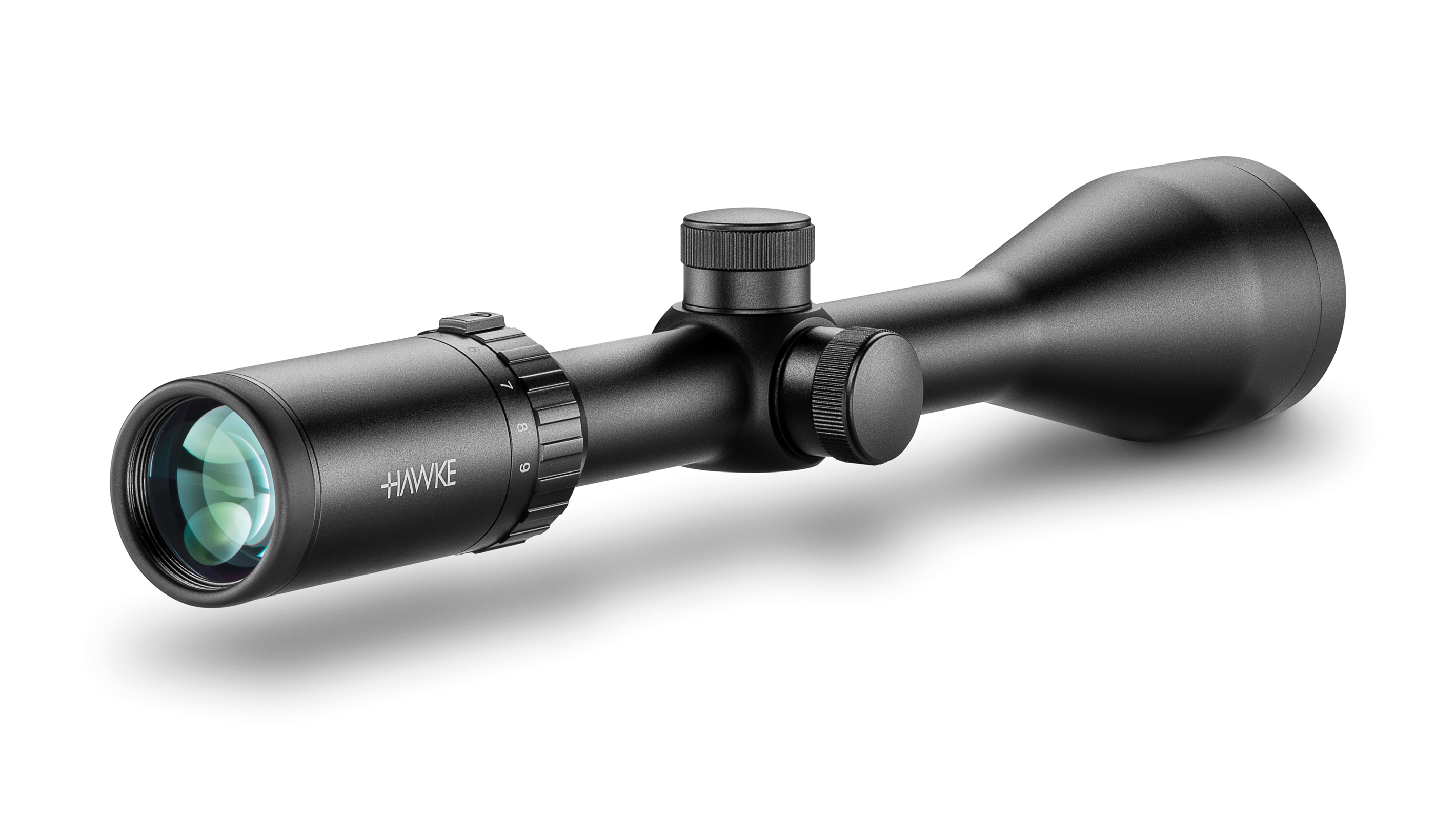 Ocular End View Of The Hawke Vantage 3-9x50 Mil Dot Rifle Scope