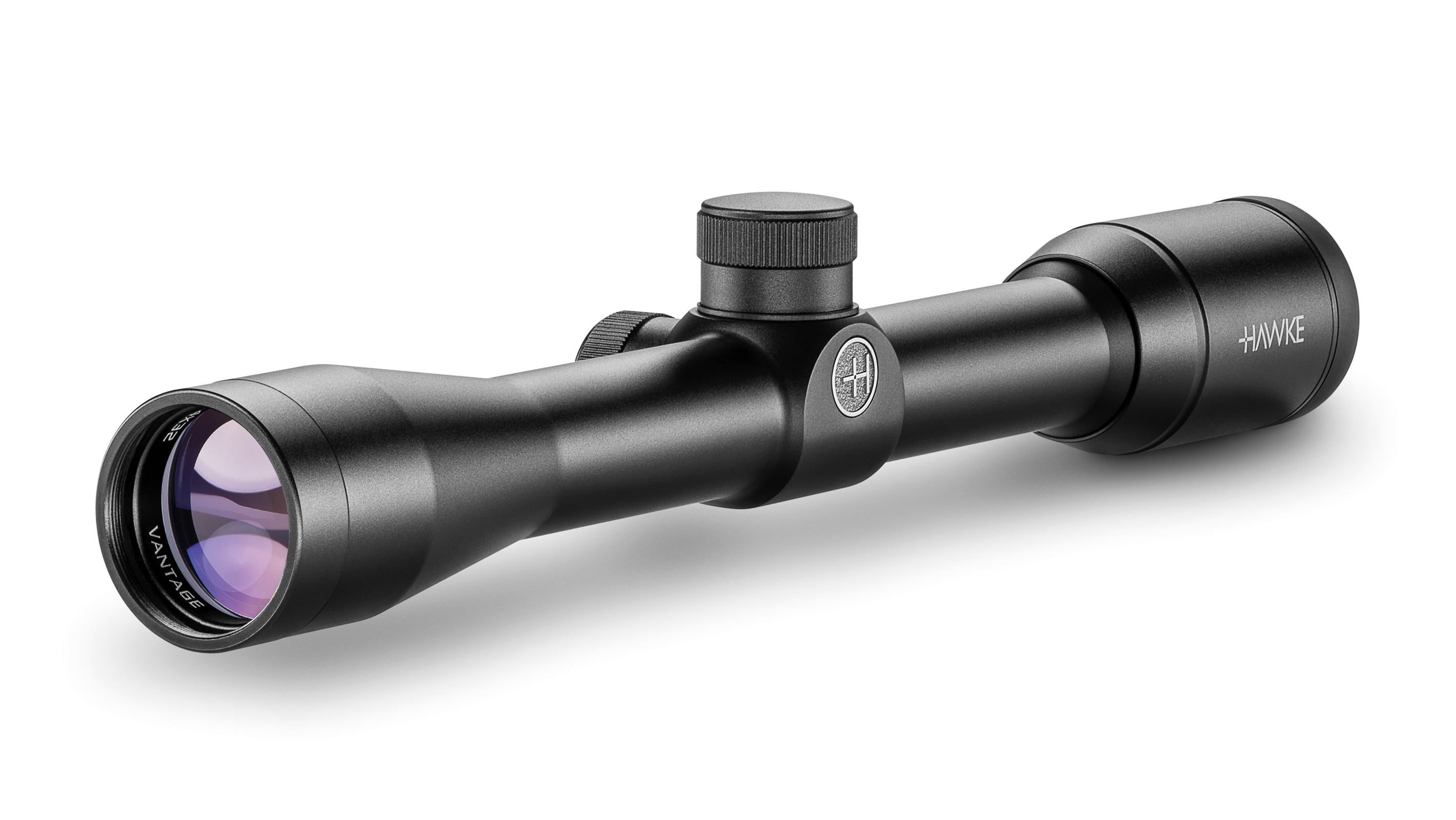 Objective End View Of The Hawke Vantage 4x32 30/30 Duplex Rifle Scope