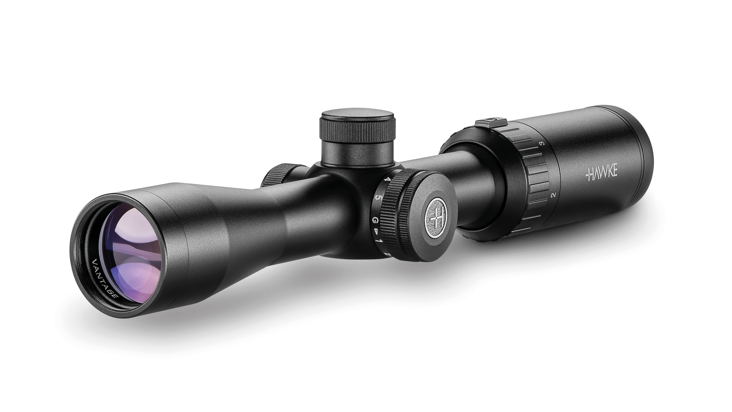 Objective End View Of The Hawke Vantage IR 2-7x32 Mil Dot IR Rifle Scope