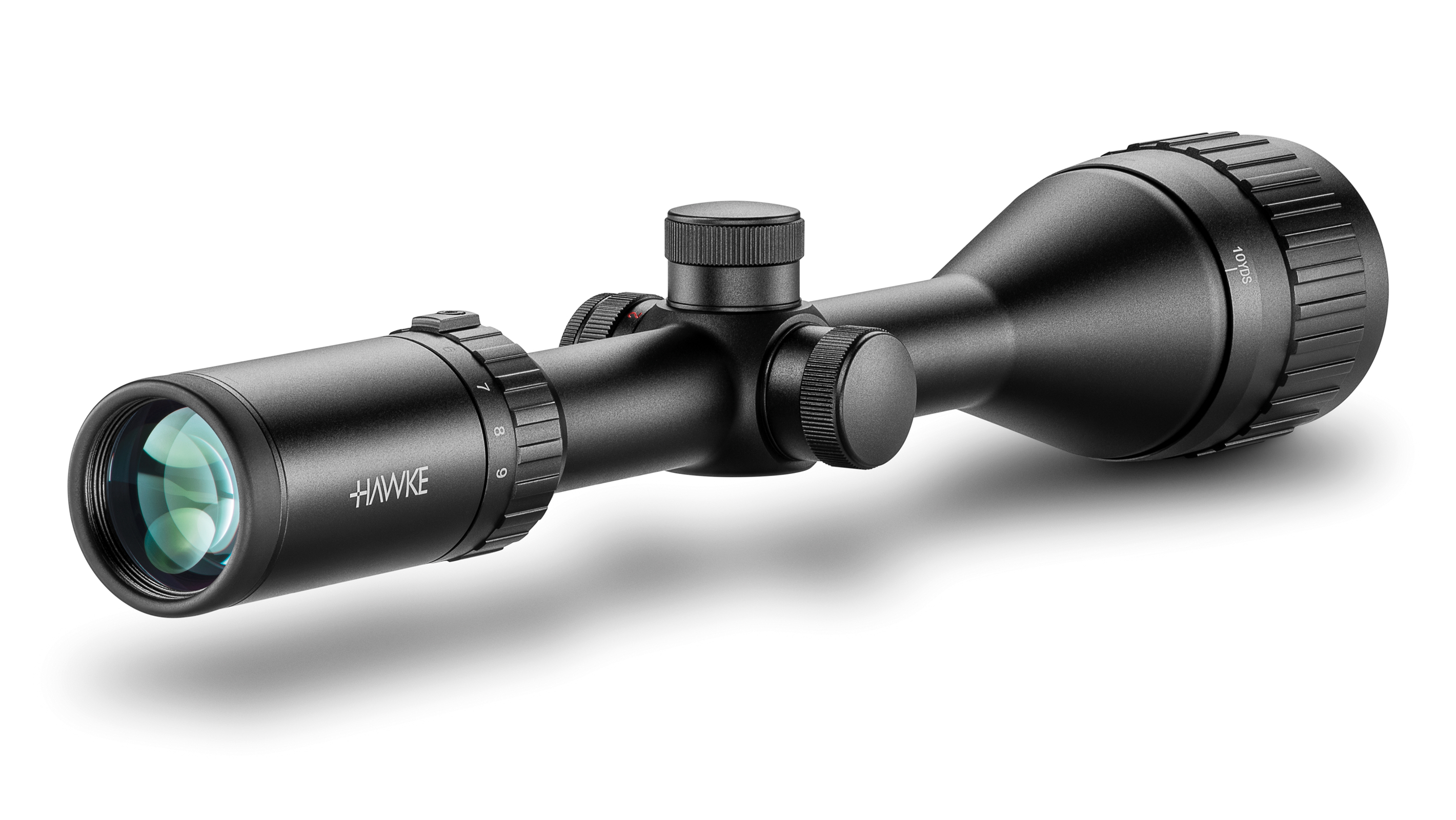 Ocular End View Of The Hawke Vantage IR 3-9x50 AO Mil Dot Rifle Scope
