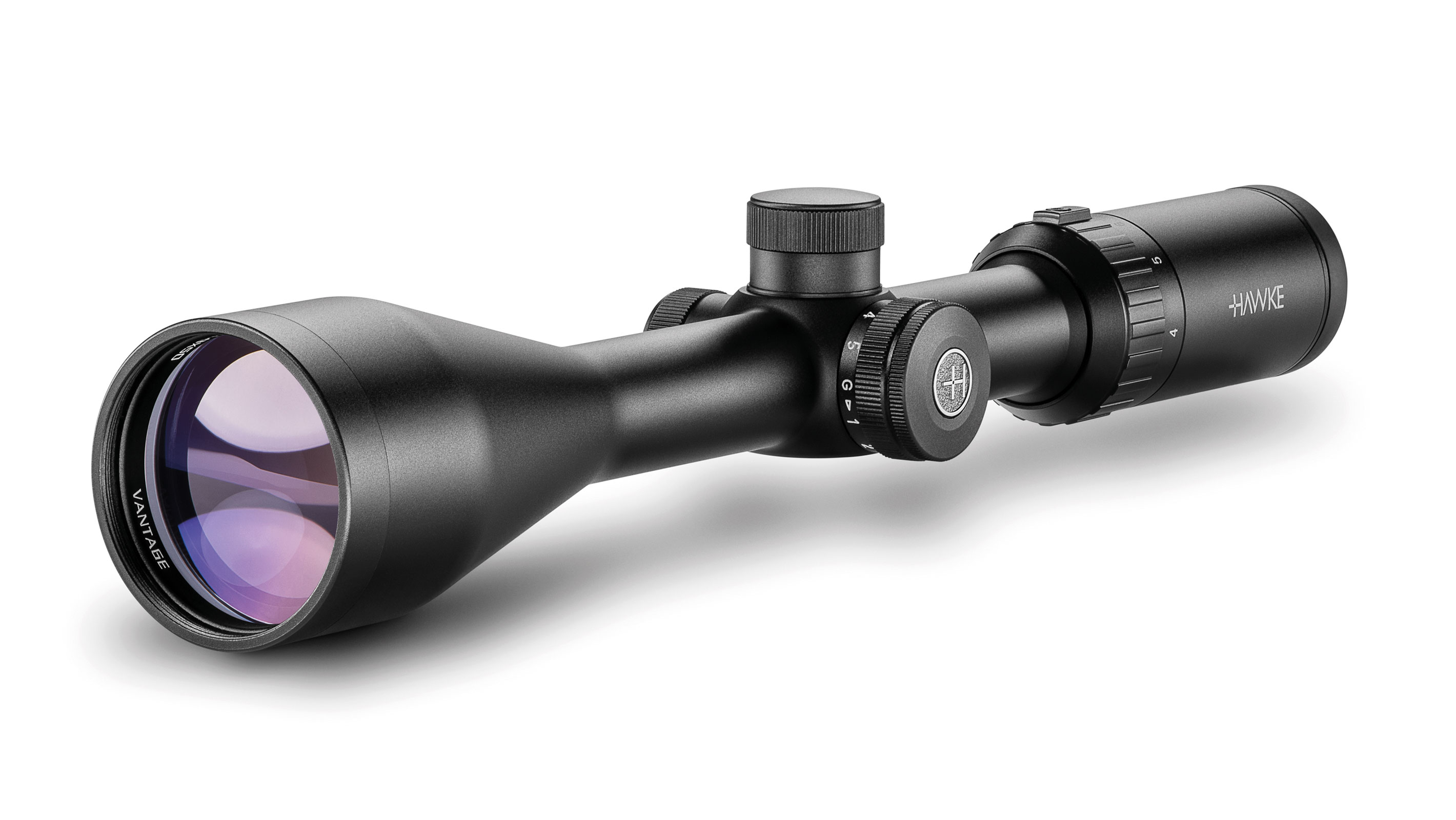 Objective End View Of The Hawke Vantage IR 3-9x50 L4A Dot Rifle Scope