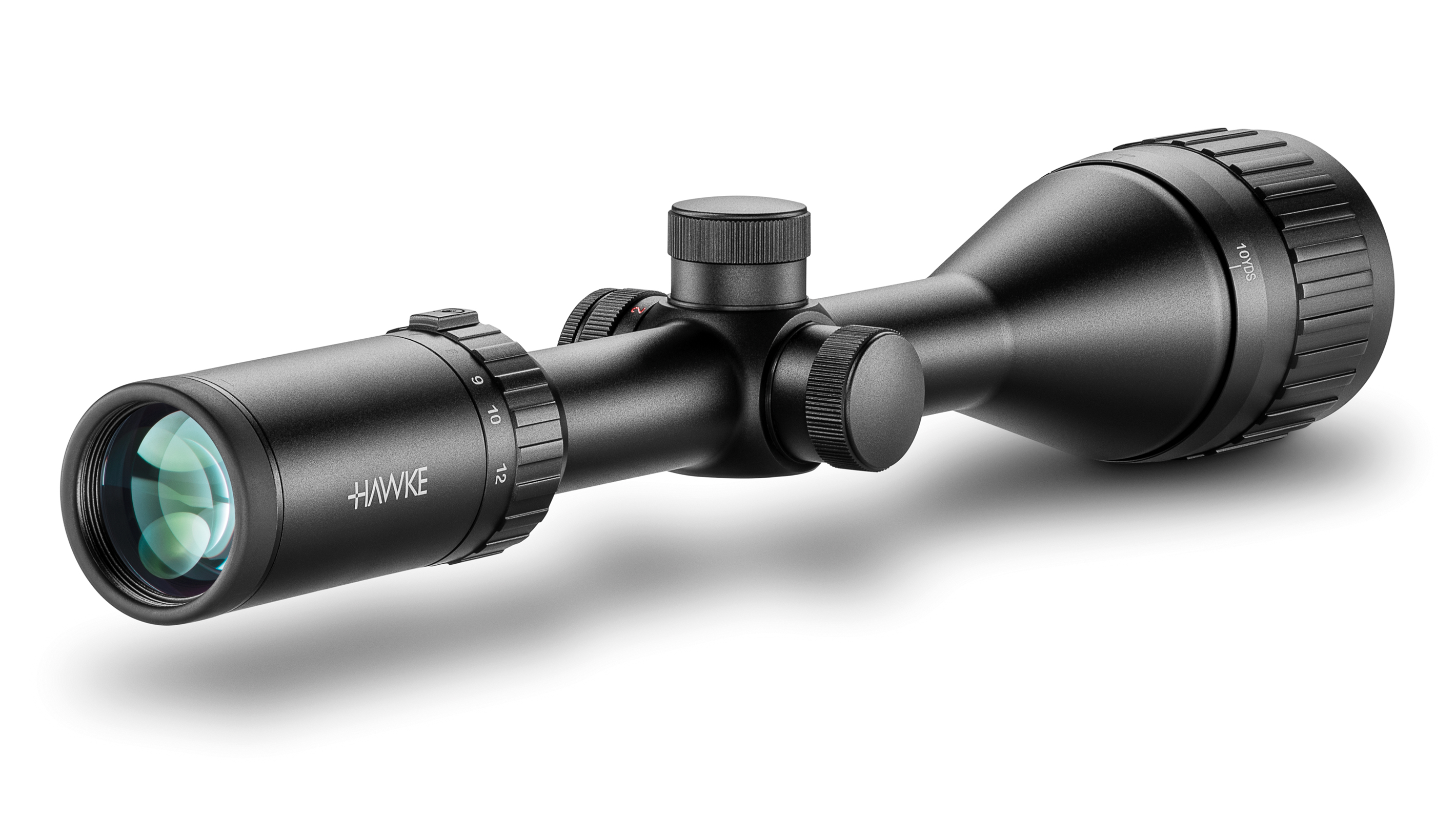 Ocular End View Of The Hawke Vantage IR 4-12x50 AO Mil Dot Rifle Scope