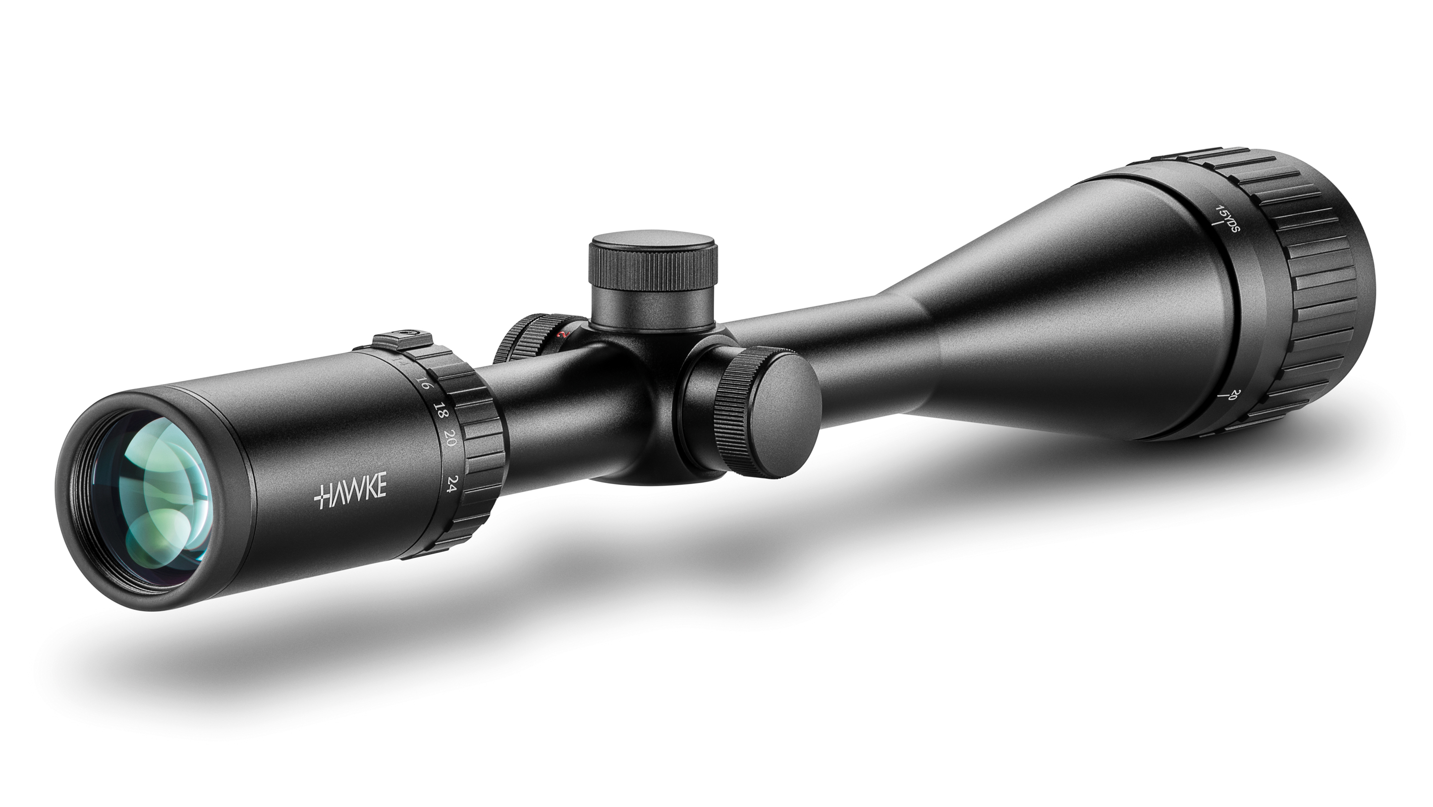 Ocular End View Of The Hawke Vantage IR 6-24x50 AO Mil Dot Rifle Scope