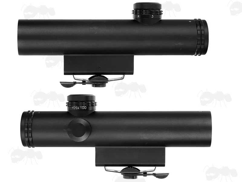 Side Views of The AR-15 Carry Handle 4x20 Scope