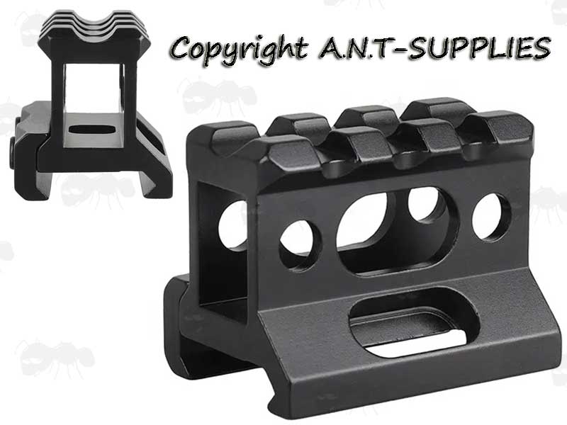 High Profile Weaver / Picatinny Riser Rail Mount for the AnTac Micro Red Dot Sight