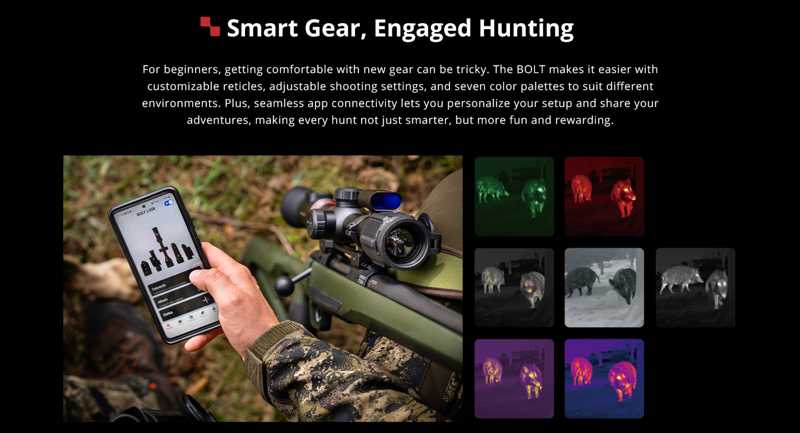 Smart Gear, Engaged Hunting... L35R Bolt Series Thermal Vision Rifle Scope from NocPix