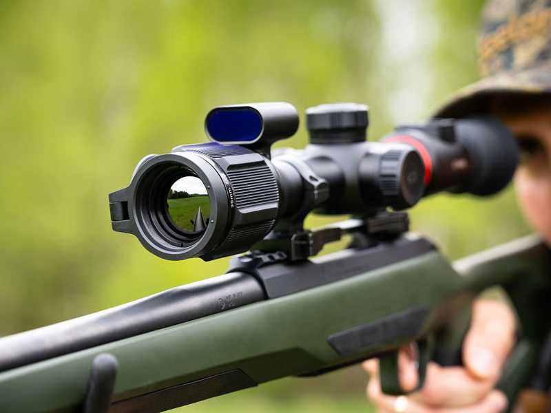 L35R Bolt Series Thermal Vision Rifle Scope from NocPix, Shown in Use