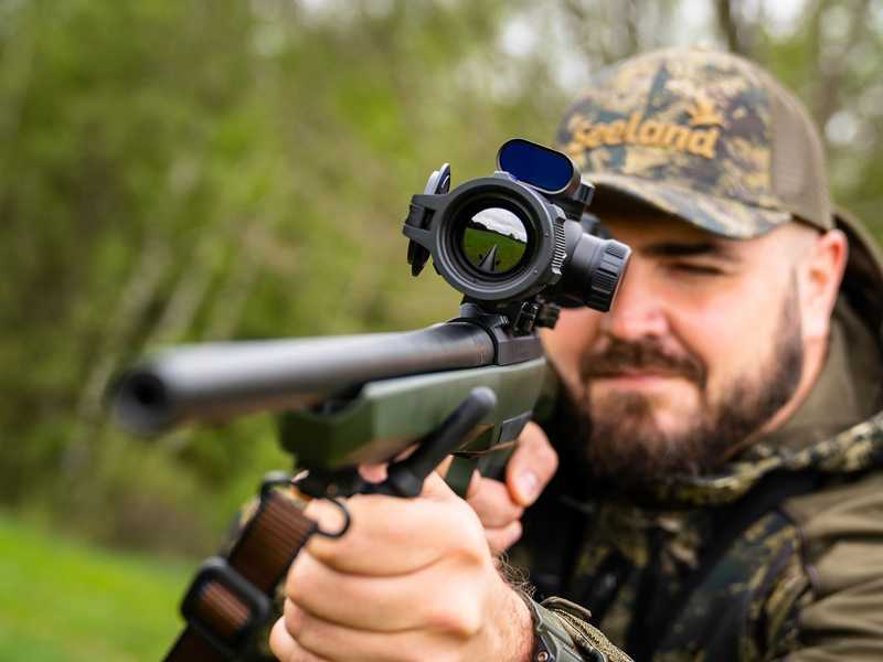 L35R Bolt Series Thermal Vision Rifle Scope from NocPix, Shown in Use