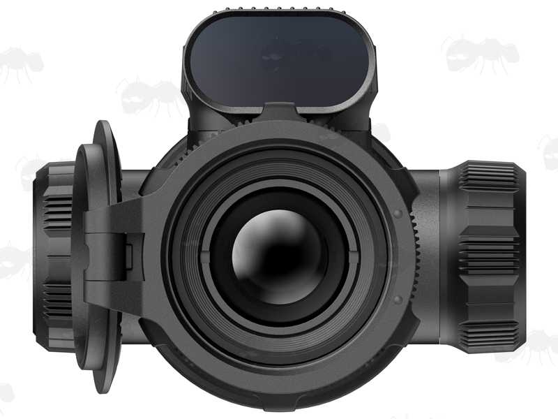Front Lens View of The P25R Bolt Series Thermal Vision Rifle Scope from NocPix