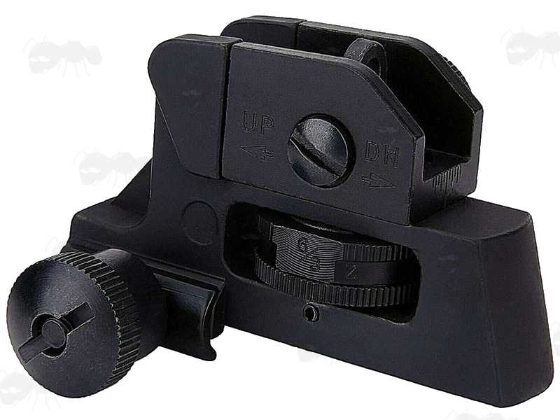 Black Airsoft CQB M4 Rear Ironsight