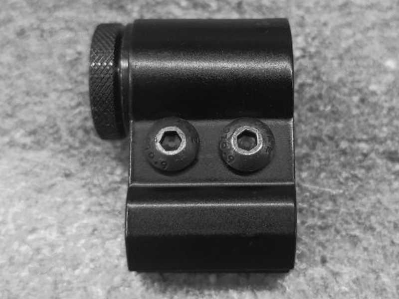 Front Diopter Sight for Bell Target Rifle Barrel Mounting with Width Adjustment