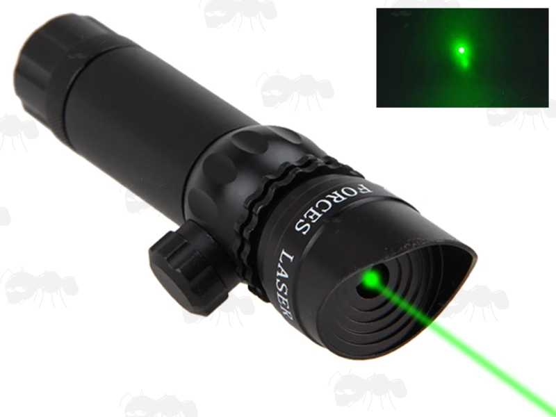 Adjustable Windage and Elevation Green Laser Rifle Sight with Rear Switch