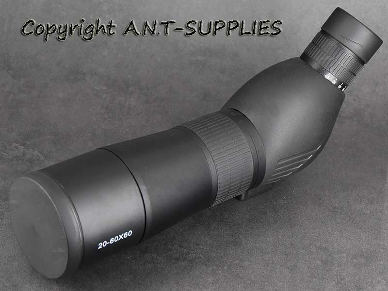Objective End View of The All Black 25-75x70mm Spotting Scope with Lens Cover