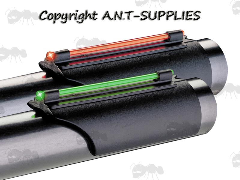 Truglo Universal Shotgun Rib Fitting Pro Series Red and Green Coloured Fiber Glo Dot Sights