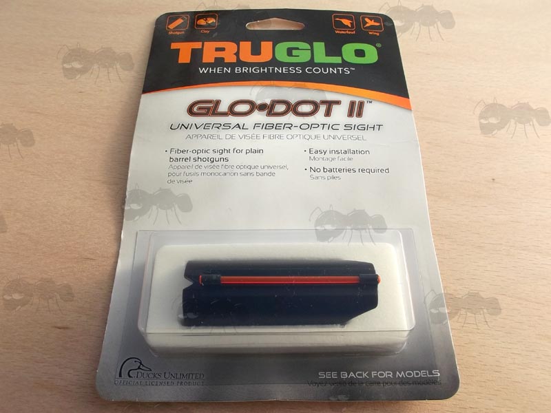 Truglo Universal Shotgun Rib Fitting Pro Series Red and Green Coloured Fiber Glo Dot Sights in Display Card