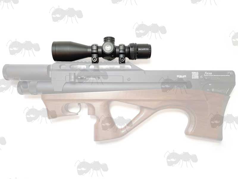 Vector Optics 3-12x44SFP Veyron Rifle Scope on a Bullpup Rifle