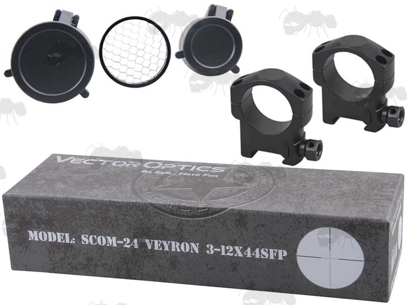 Extras Included With The Vector Optics 3-12x44SFP Veyron Rifle Scope