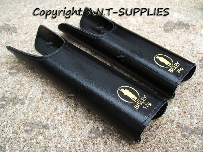 Black Leather Bisley Double Barrel 12 Gauge and a 20 Gauge Shotgun Handguard