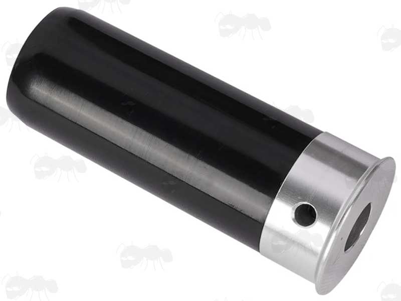 Pair of Black Plastic Snap Cap with Black Silicone Primer for 12g Shotguns