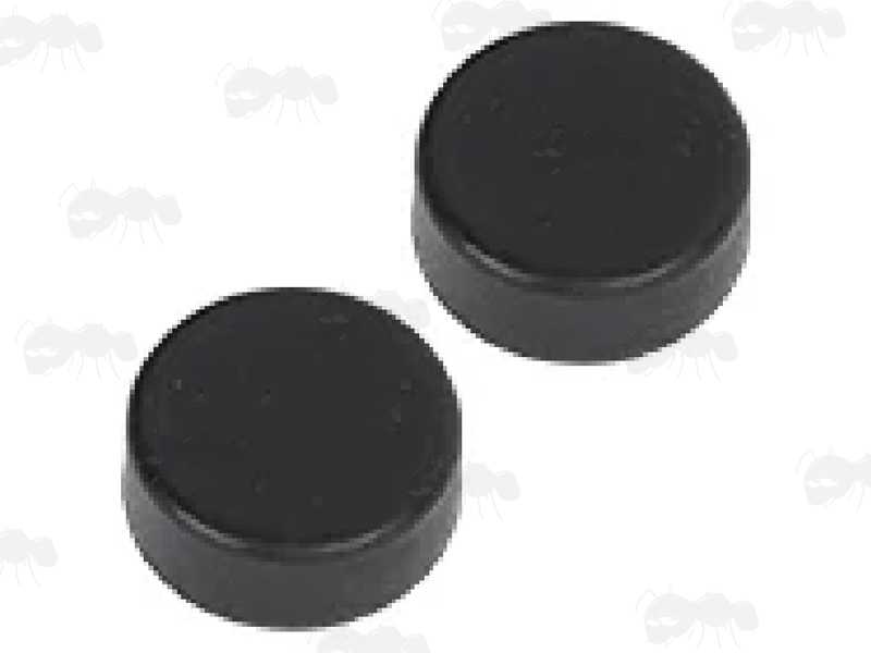 Pair of Spare Black Silicone Primer Pads for The Plastic Snap Cap for 12g Shotguns
