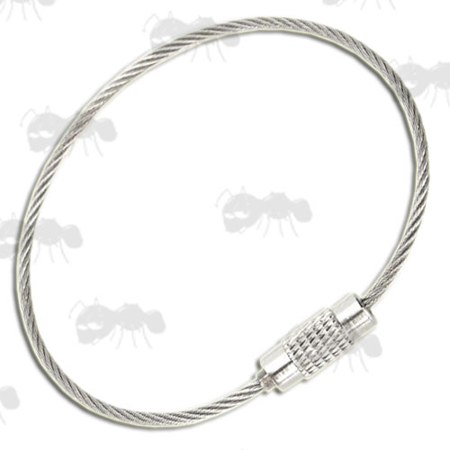 4 Inch Long Stainless Steel Keychain Cable