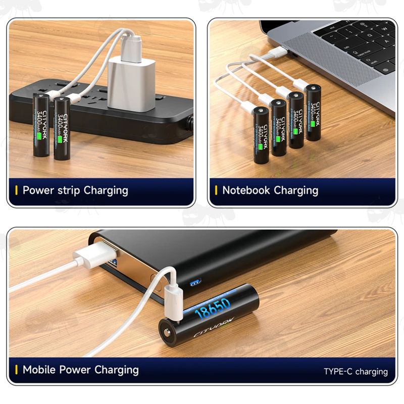 Charging Power Supply Options for The CITYORK 18650 Lithium-Ion Batteries