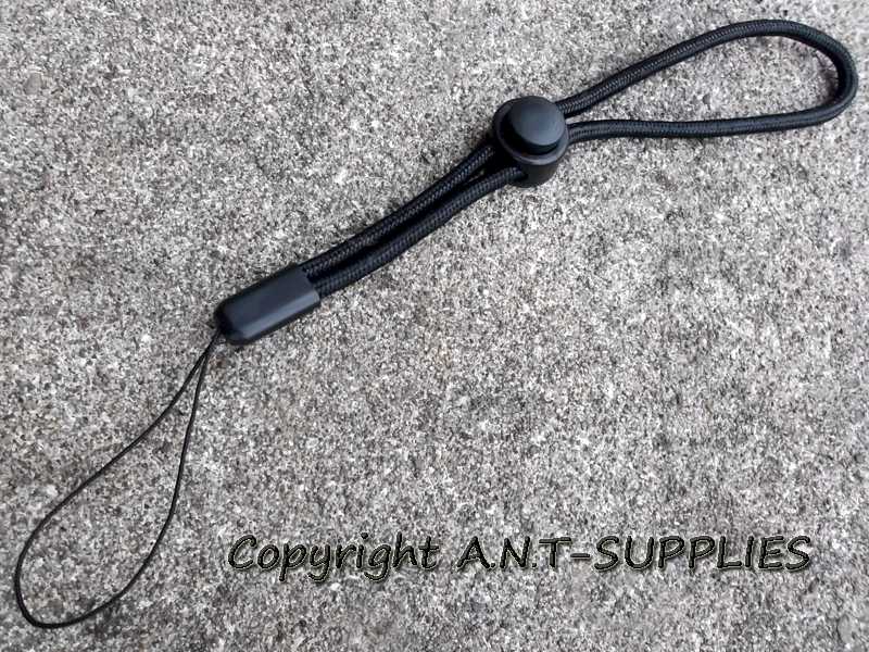 Medium Length, Black Cord Torch Lanyard with Plastic Buckle and Toggle